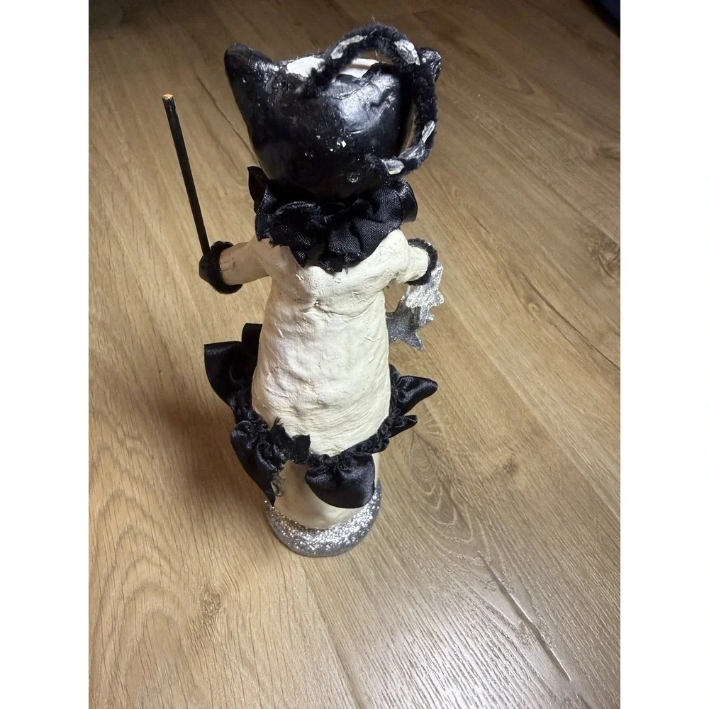 Halloween Cat W Dangling Stars Moon Face By Heather Myers Harvey 11